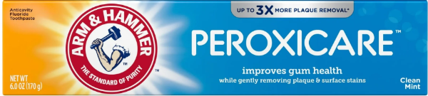 ARM & HAMMER Peroxicare 'Clean Mint' Anticavity Fluoride Toothpaste 170 gr